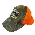 Load image into Gallery viewer, John Deere Camo Blaze Orange Mesh Trucker Hat Patch Snapback Hunting
