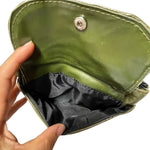 Load image into Gallery viewer, Olive Green English Leather Coin Purse – New
