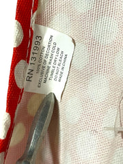 Load image into Gallery viewer, Women’s Polka Dot Apron Red Green Retro Style Adjustable Ties NWOT