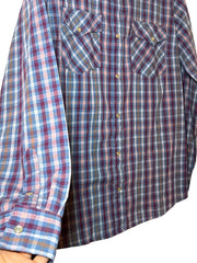 Load image into Gallery viewer, Wrangler Womens Pearl Snap Western Plaid Shirt Medium Long Sleeve - Lisa Lassi