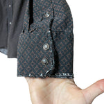 Load image into Gallery viewer, 🐂 Roper Western Cattle Print Pearl Snap Shirt – Blue – Size L
