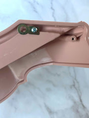 Load image into Gallery viewer, Vintage Burwood Pink Wall Shelf 14" Ornate Molded Plastic Made in USA