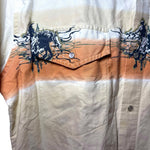 Load image into Gallery viewer, Cumberland Outfitters Western Pearl Snap Shirt Mens L Horse Print Short Sleeve - Lisa Lassi
