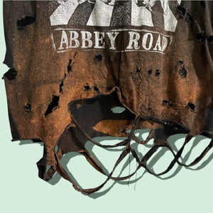 Heavily distressed Beatles Abbey Road shirt