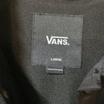 Load image into Gallery viewer, Vans Coaches Jacket Youth Large Black Snap Front Windbreaker Streetwear
