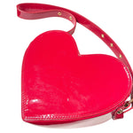 Load image into Gallery viewer, SOLD - Red Patent Leather Heart-Shaped Crossbody Purse - Lisa Lassi
