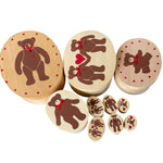 Load image into Gallery viewer, Vintage 10pc Wooden Teddy Bear Nesting Boxes Hand Painted Taiwan
