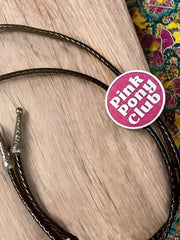 Load image into Gallery viewer, Pink Pony Club Bolo Tie
