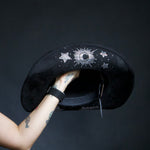 Load image into Gallery viewer, Black Celestial Cowboy Hat
