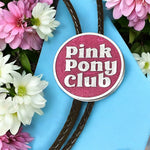 Load image into Gallery viewer, Pink Pony Club Bolo Tie
