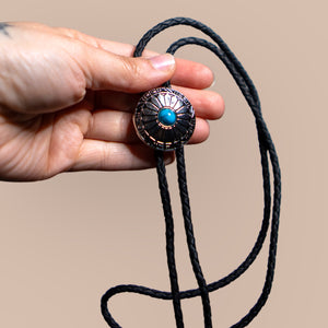 Mini Turquoise Bolo Tie