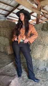 SOLD - Wrangler 82BK Black Western Dress Pants – 32x32