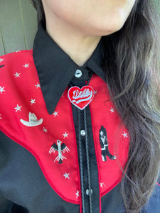 Dolly Heart Bolo Tie