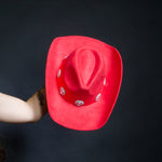 Load image into Gallery viewer, Red Heart Cowboy Hat
