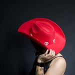 Load image into Gallery viewer, Red Heart Cowboy Hat
