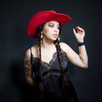 Load image into Gallery viewer, Red Heart Cowboy Hat
