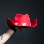 Load image into Gallery viewer, Red Heart Cowboy Hat
