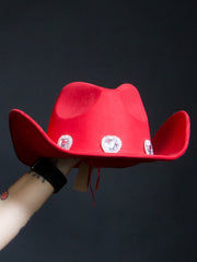 Load image into Gallery viewer, Red Heart Cowboy Hat
