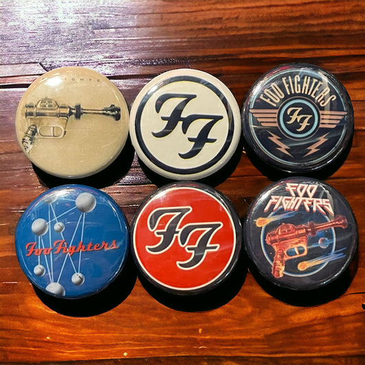 6 Pack Foo Fighters Badge Button Set