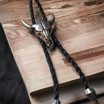 Load image into Gallery viewer, Bull Skull Bolo Tie

