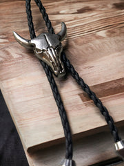 Load image into Gallery viewer, Bull Skull Bolo Tie

