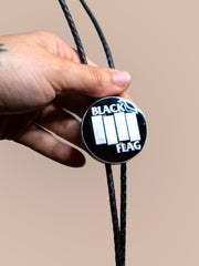 Load image into Gallery viewer, Black Flag Bolo Tie
