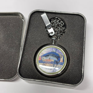 🎣 Al Agnew Bass Pocket Watch – Avon Collector’s Edition