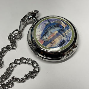 🎣 Al Agnew Bass Pocket Watch – Avon Collector’s Edition