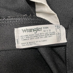 SOLD - Wrangler 82BK Black Western Dress Pants – 32x32