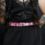 Load image into Gallery viewer, Pink Rhinestone Star Belt – Glitter Sparkle Western Glam
