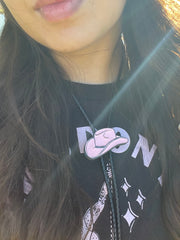 Load image into Gallery viewer, Light Pink Cowboy Hat Bolo Tie
