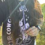 Load image into Gallery viewer, Jack O Lantern Bolo Tie - Lavender
