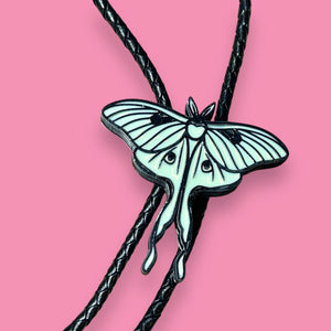 Luna Moth Bolo Tie