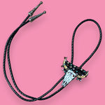 Load image into Gallery viewer, Christmas Lights Skull Bolo Tie
