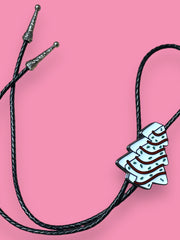 Load image into Gallery viewer, Christmas Tree Cake Bolo Tie
