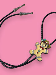 Load image into Gallery viewer, Cowboy Gingerbread Man Bolo Tie
