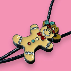 Cowboy Gingerbread Man Bolo Tie