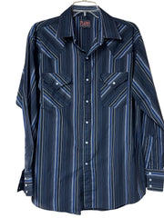 Load image into Gallery viewer, Plains Western Wear Pearl Snap Shirt – Size Large
