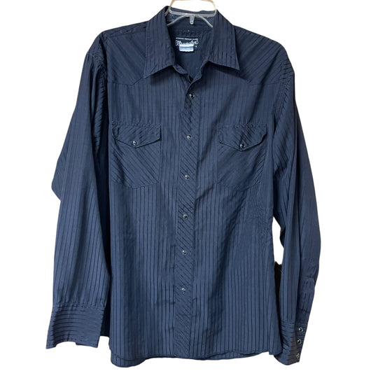 Wrangler Authentic Western Shirt – Black, Size Large