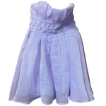 Load image into Gallery viewer, Altar’d State Strapless Lavender Party Dress – Shimmery Ruffle Bodice – Size Small

