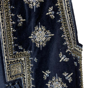 SOLD - Zara Woman Velvet Embroidered Fringe Vest – Small