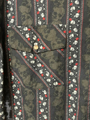 Load image into Gallery viewer, Ugly Shirt Skull &amp; Rose Western Pearl Snap – XL
