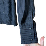 Load image into Gallery viewer, Wrangler Authentic Western Shirt – Black, Size Large
