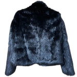 Load image into Gallery viewer, Iron Fist XS Black Faux Fur Skeleton Jacket
