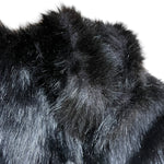Load image into Gallery viewer, Iron Fist XS Black Faux Fur Skeleton Jacket
