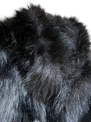 Load image into Gallery viewer, Iron Fist XS Black Faux Fur Skeleton Jacket
