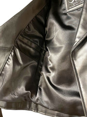 Load image into Gallery viewer, Killstar Black &amp; White Vegan Leather Moto Jacket – Size XS
