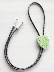 Load image into Gallery viewer, Monstera Bolo Tie
