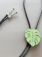 Load image into Gallery viewer, Monstera Bolo Tie

