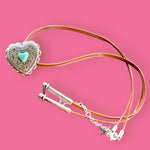Load image into Gallery viewer, Turquoise Heart Bolo
